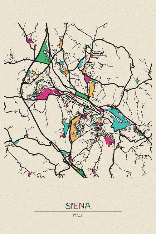 Siena, Italy Map