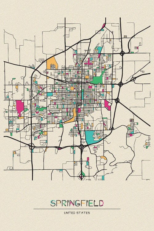 Springfield, Illinois Map