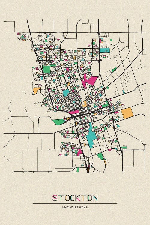 Stockton, California Map