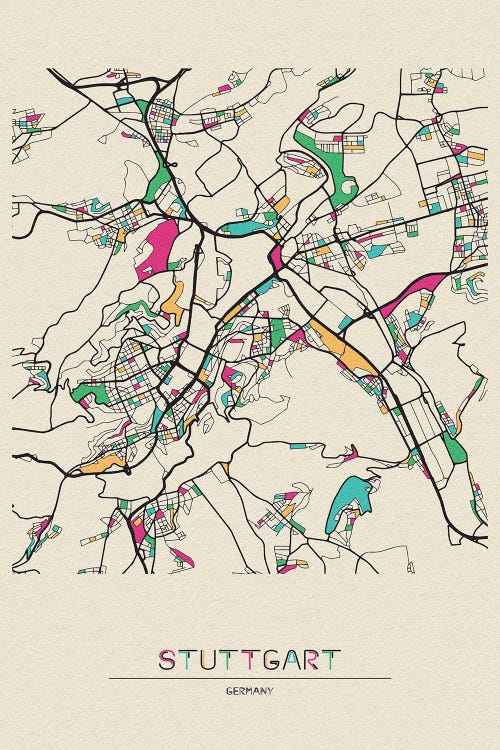 Stuttgart, Germany Map