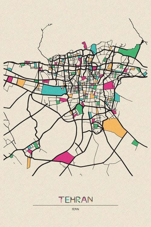 Tehran, Iran Map