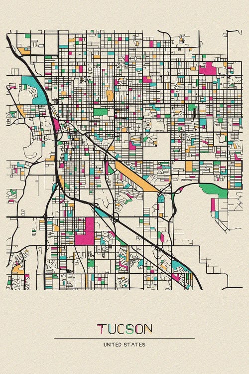 Tucson, Arizona Map