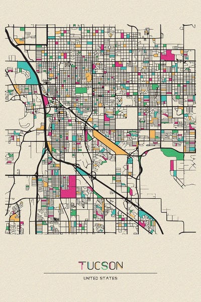 Tucson: Tucson, Arizona Map by Ayse Deniz Akerman