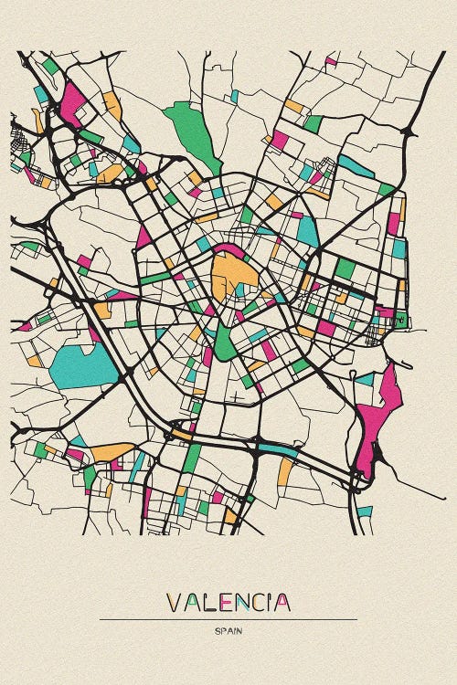 Valencia, Spain Map