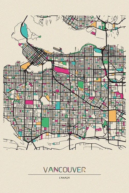 Vancouver, Canada Map