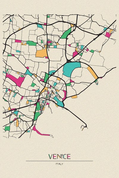 Venice, Italy Map