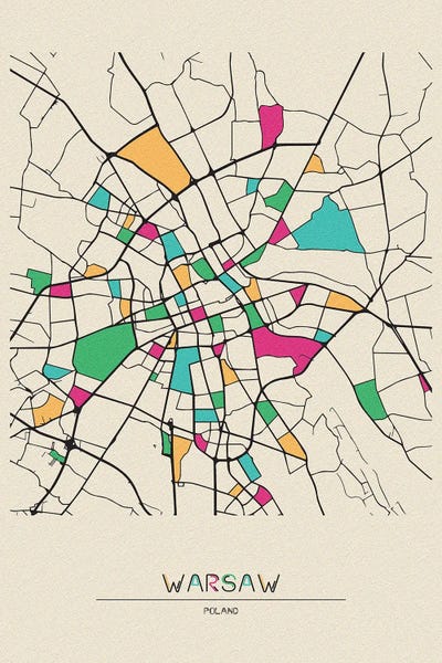 Warsaw, Poland Map