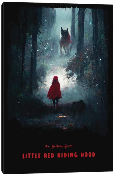 Little Red Riding Hood Canvas Art Print - Ayse Deniz Akerman