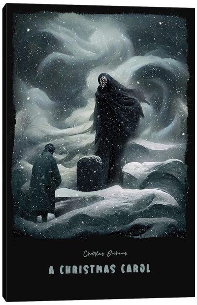 A Christmas Carol Canvas Art Print - Grim Reaper Art
