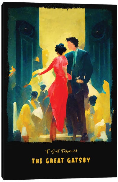 The Great Gatsby Canvas Art Print - Novel Art