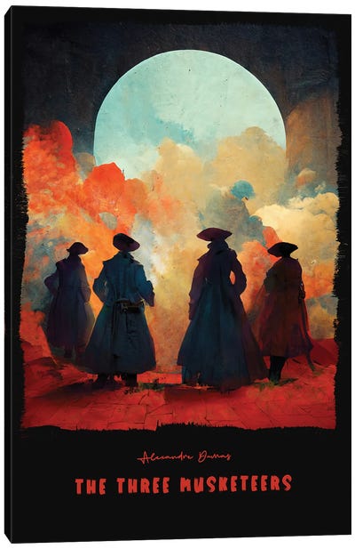 The Three Musketeers Canvas Art Print - Novel Art