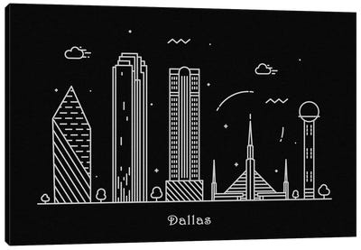 Dallas Canvas Art Print - Dallas Art