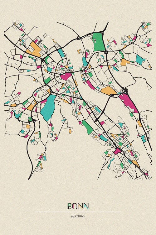 Bonn, Germany Map