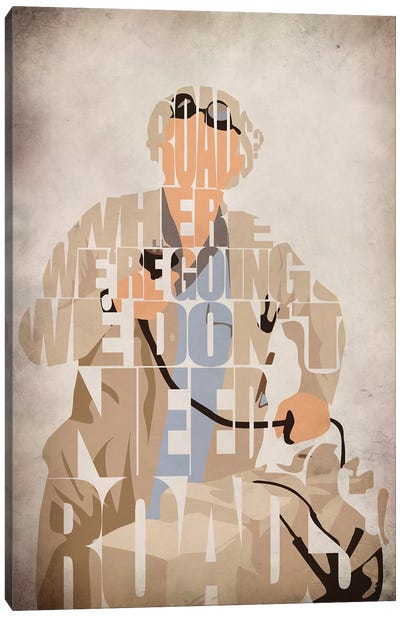 Doc Brown Canvas Art Print - Back to the Future