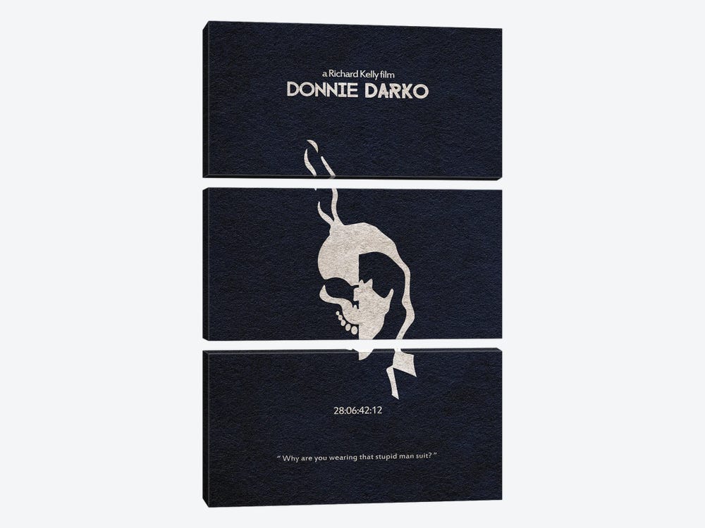 Donnie Darko by Ayse Deniz Akerman 3-piece Canvas Print