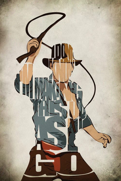 Indiana Jones by Ayse Deniz Akerman wall art