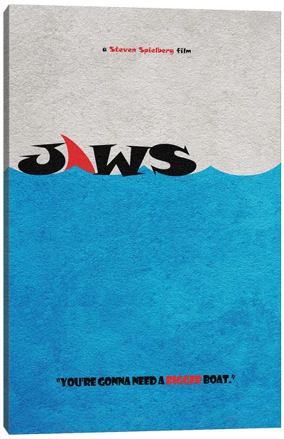 Jaws Canvas Art Print - Minimalist Quotes