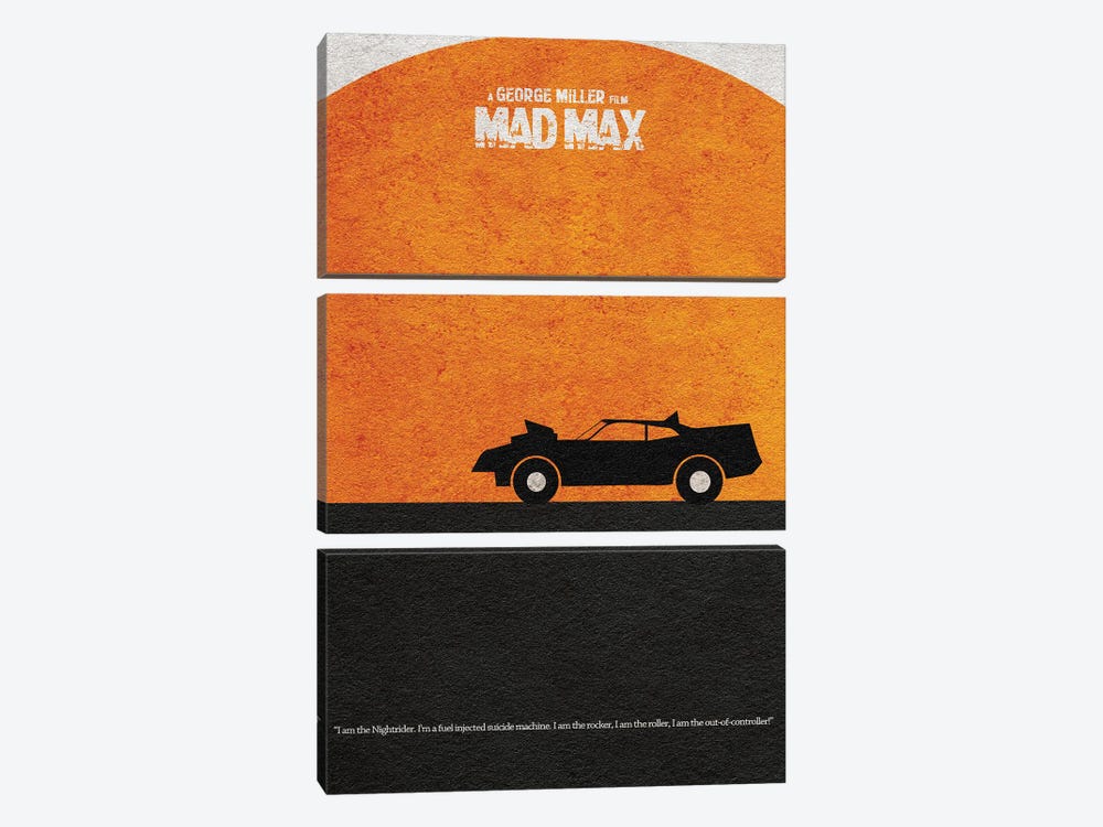 Mad Max by Ayse Deniz Akerman 3-piece Canvas Art