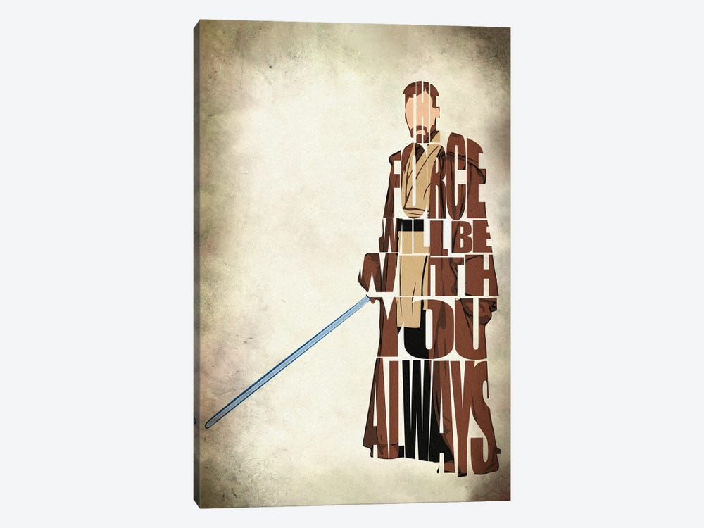 Obi-Wan Kenobi by Ayse Deniz Akerman 1-piece Canvas Print