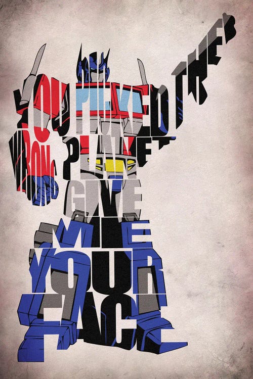 Optimus Prime by Ayse Deniz Akerman wall art