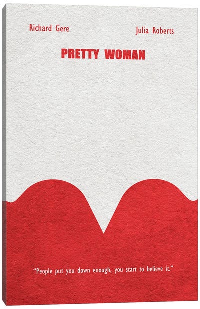 Pretty Woman Canvas Art Print - Romance Movie Art