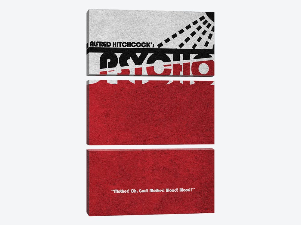 Psycho by Ayse Deniz Akerman 3-piece Canvas Art