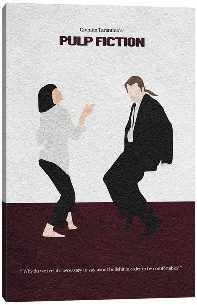 Pulp Fiction Canvas Art Print - John Travolta