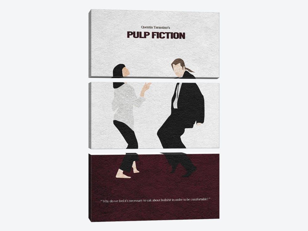 Pulp Fiction by Ayse Deniz Akerman 3-piece Canvas Artwork