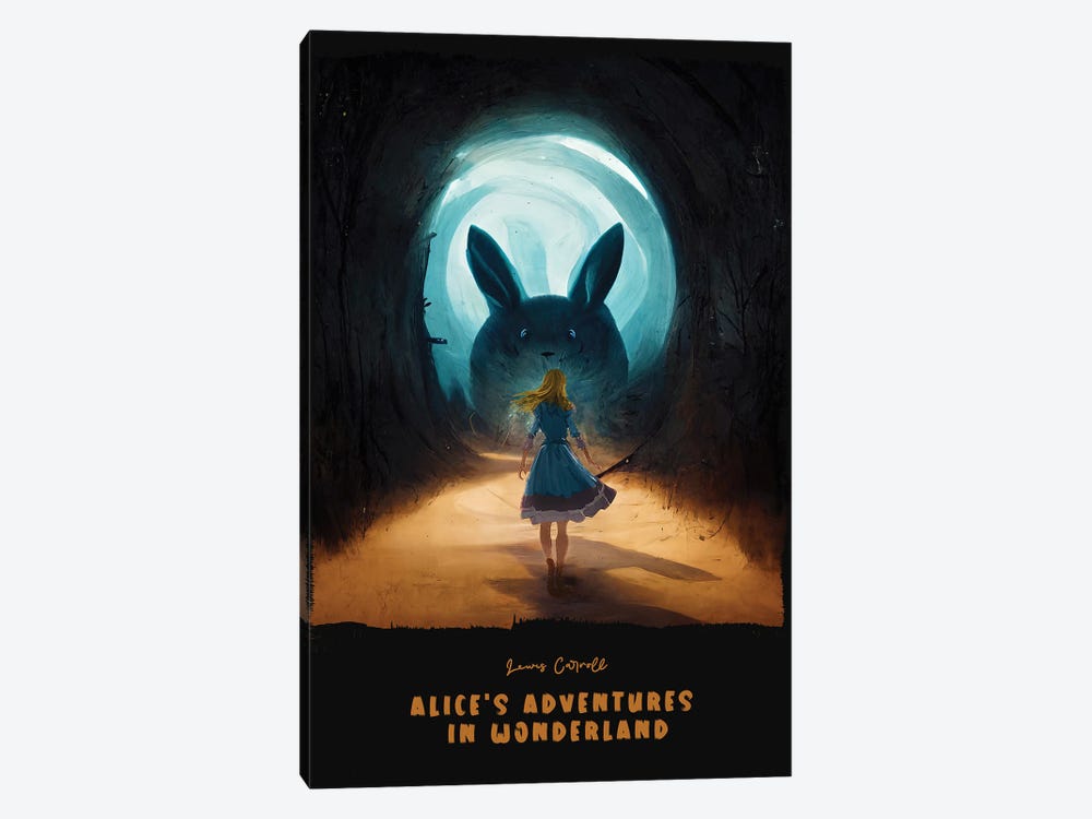 Alice's Adventures In Wonderland by Ayse Deniz Akerman 1-piece Canvas Artwork