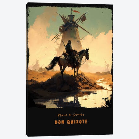 Don Quixote Canvas Print #ADA824} by Ayse Deniz Akerman Canvas Wall Art