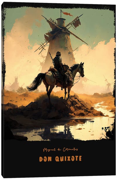 Don Quixote Canvas Art Print - Novel Art
