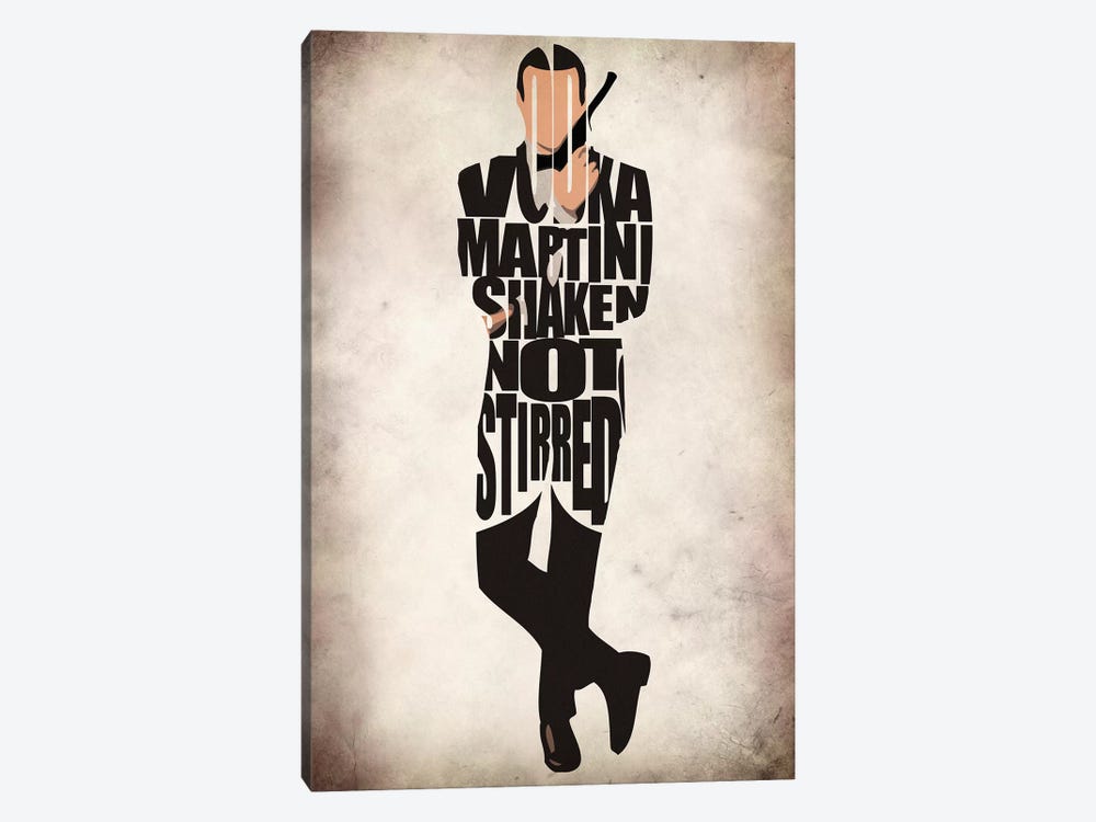 James Bond by Ayse Deniz Akerman 1-piece Canvas Print