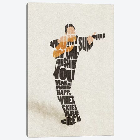 Johnny Cash Canvas Print #ADA85} by Ayse Deniz Akerman Canvas Art