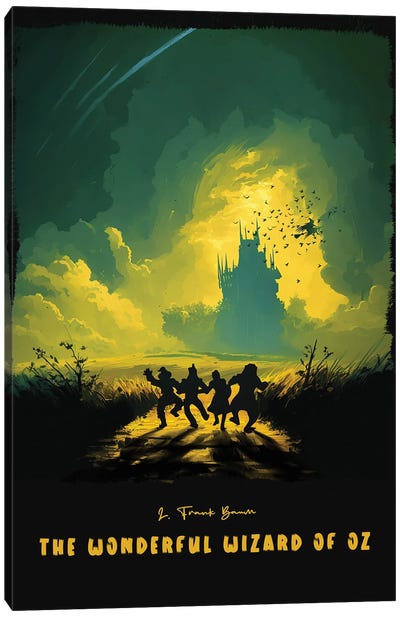 The Wonderful Wizard Of Oz Canvas Art Print - Novel Art