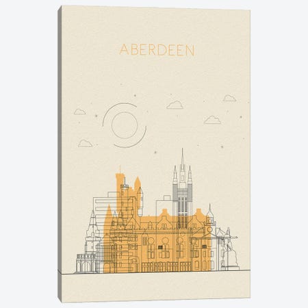 Aberdeen, United Kingdom Cityscape Canvas Print #ADA873} by Ayse Deniz Akerman Canvas Wall Art