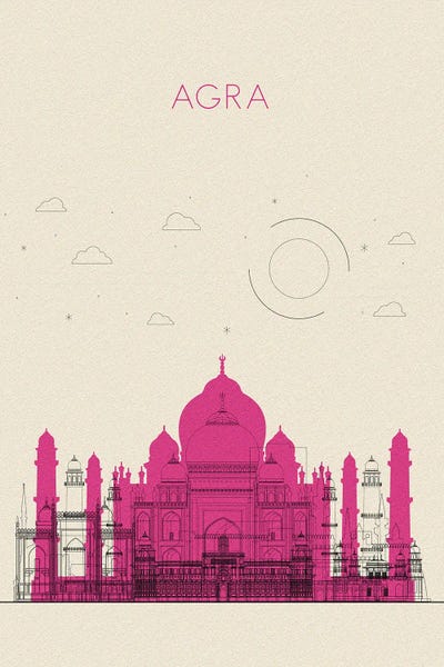 Taj Mahal: Agra, India Cityscape by Ayse Deniz Akerman