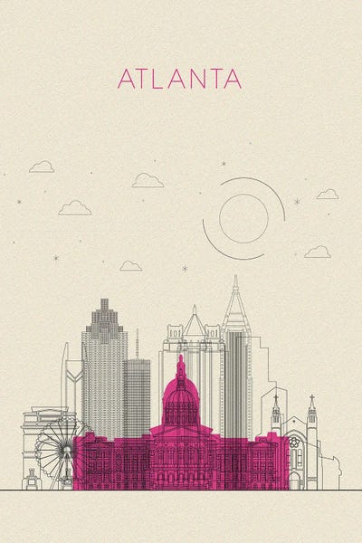 Georgia: Atlanta, Georgia Cityscape by Ayse Deniz Akerman