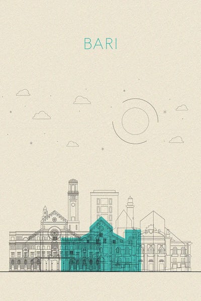 Ayse Deniz Akerman: Bari, Italy Cityscape by Ayse Deniz Akerman