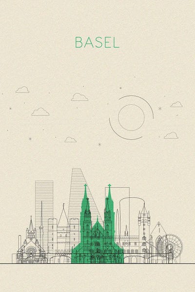 Basel: Basel, Switzerland Cityscape by Ayse Deniz Akerman