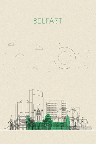 Northern Ireland: Belfast, United Kingdom Cityscape by Ayse Deniz Akerman