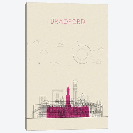 Bradford, United Kingdom Cityscape Canvas Print #ADA917} by Ayse Deniz Akerman Canvas Art