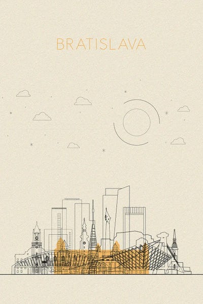 Slovakia: Bratislava, Slovakia Cityscape by Ayse Deniz Akerman