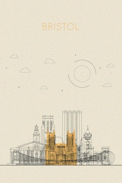 Bristol: Bristol, United Kingdom Cityscape by Ayse Deniz Akerman