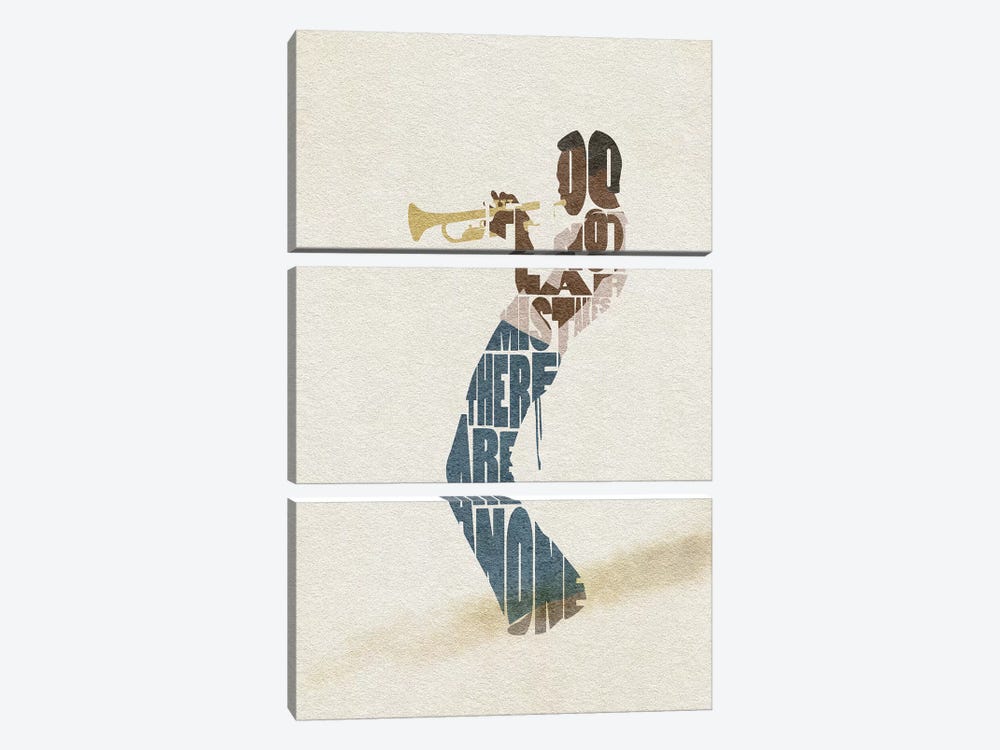 Miles Davis by Ayse Deniz Akerman 3-piece Art Print