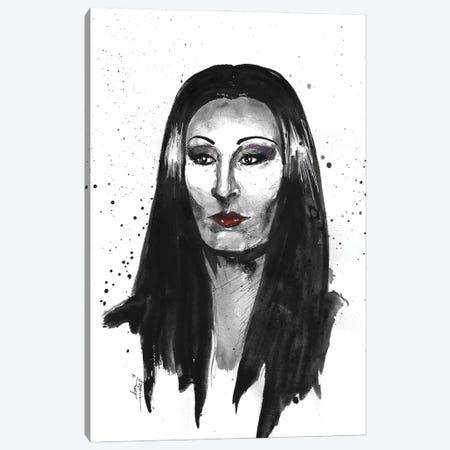 Morticia Addams Canvas Print #ADC101} by Adam Michaels Canvas Art Print