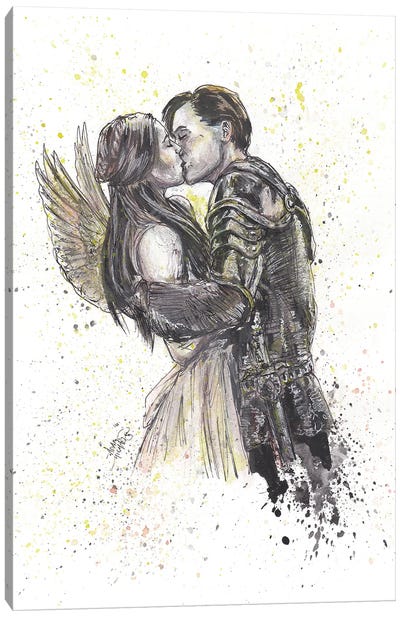 Romeo And Juliet Darker Canvas Art Print - Adam Michaels