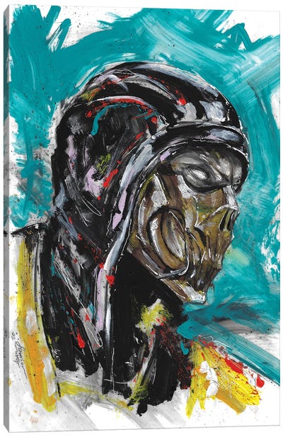 Scorpion Head Scan Canvas Art Print - Adam Michaels