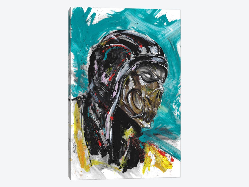Scorpion Head Scan by Adam Michaels 1-piece Canvas Art