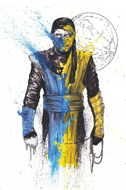 Scorpion SubZero Mashup Splatter MK