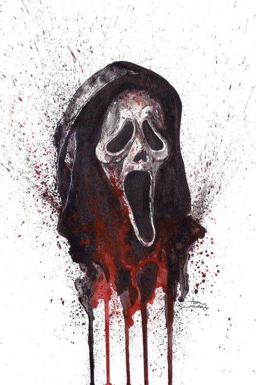 Scream Ghostface by Adam Michaels wall art